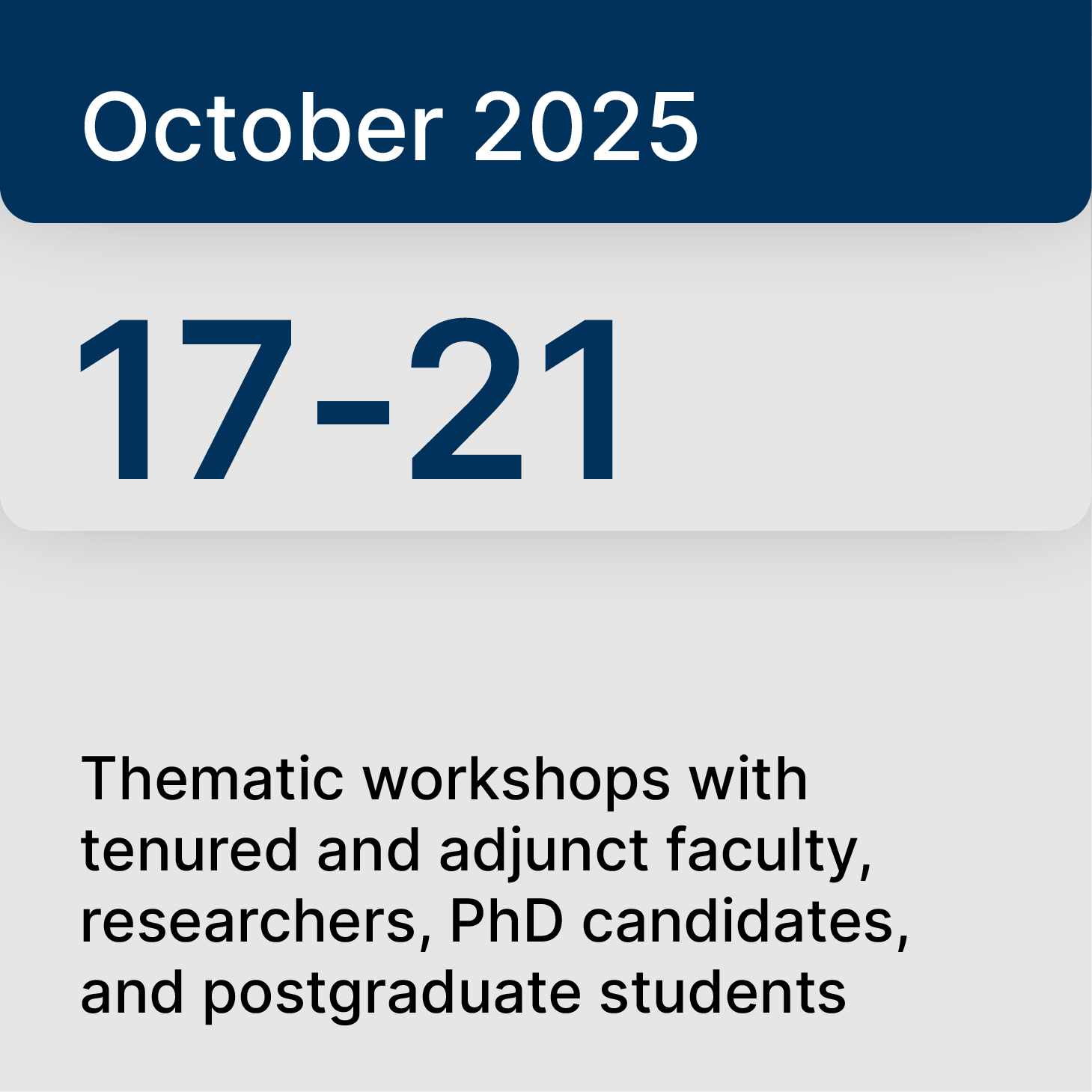 October 14, 2025 – Piacenza: Strategic Plan Presentation to the extended Faculty Councils of Agriculture, Food, and Environmental Sciences, and Economics and Law
